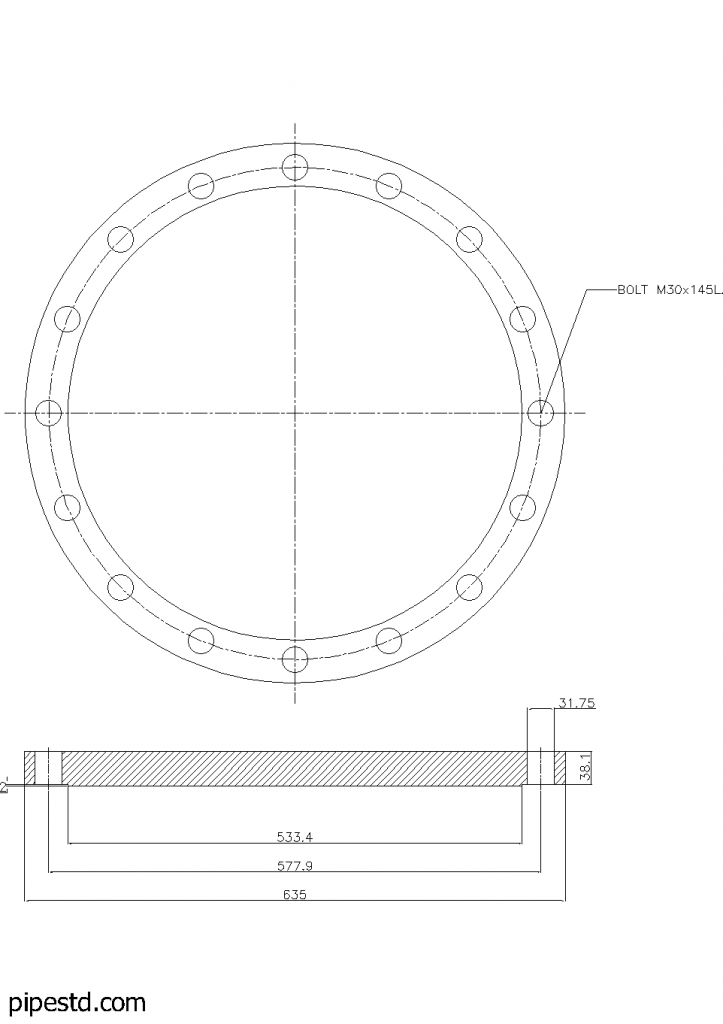 Blind Flange 18 Inch Class 150
