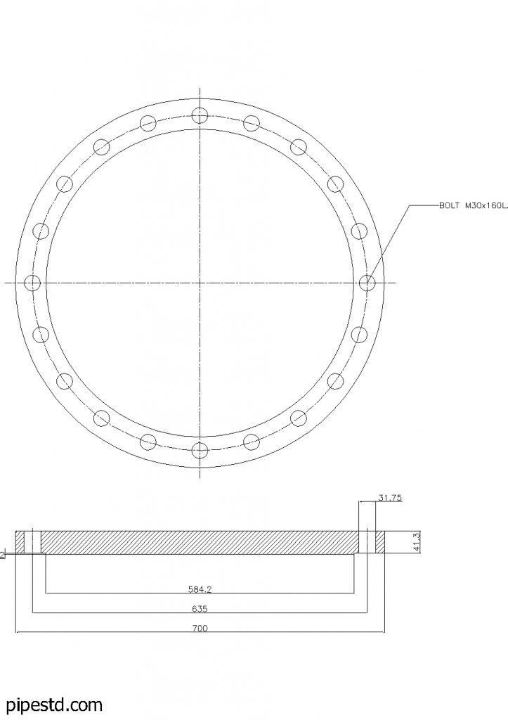 Blind Flange 20 Inch Class 150