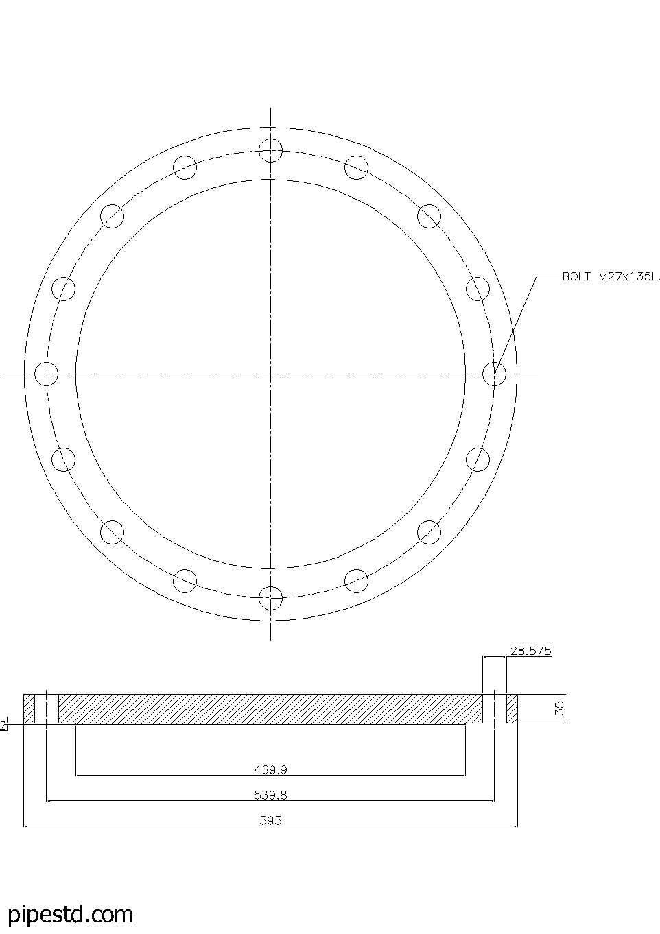 Blind Flange 16 Inch Class 150