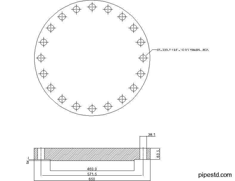 Blind Flange 16 Inch Class 400